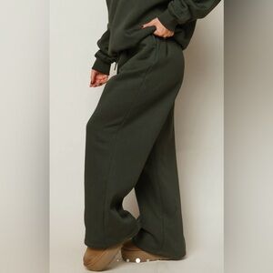 Milkstain NWT Wide Leg Sweatpants in Dark Green